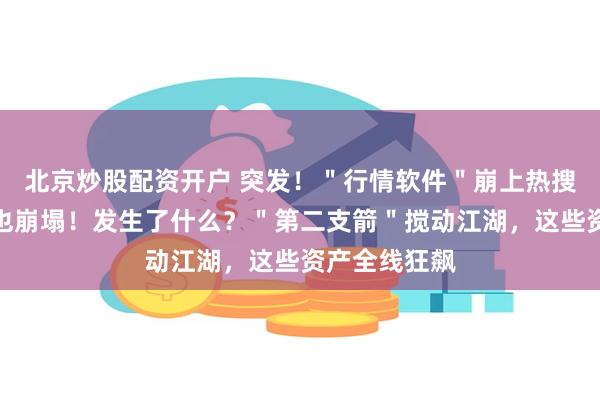 北京炒股配资开户 突发！＂行情软件＂崩上热搜，这个网站也崩塌！发生了什么？＂第二支箭＂搅动江湖，这些资产全线狂飙