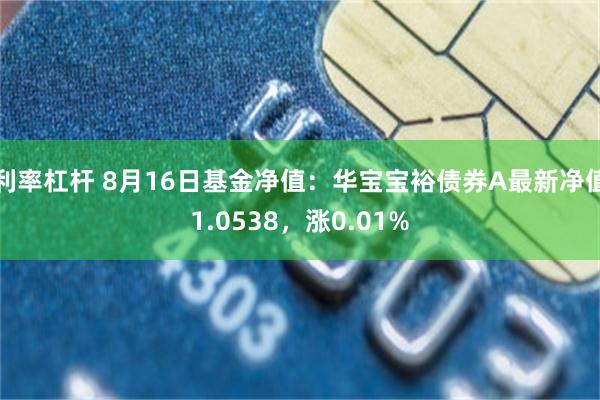 利率杠杆 8月16日基金净值：华宝宝裕债券A最新净值1.05