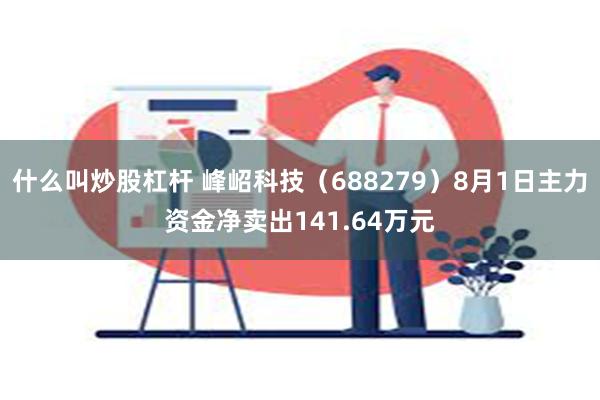 什么叫炒股杠杆 峰岹科技（688279）8月1日主力资金净卖出141.64万元