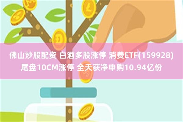 佛山炒股配资 白酒多股涨停 消费ETF(159928)尾盘10CM涨停 全天获净申购10.94亿份