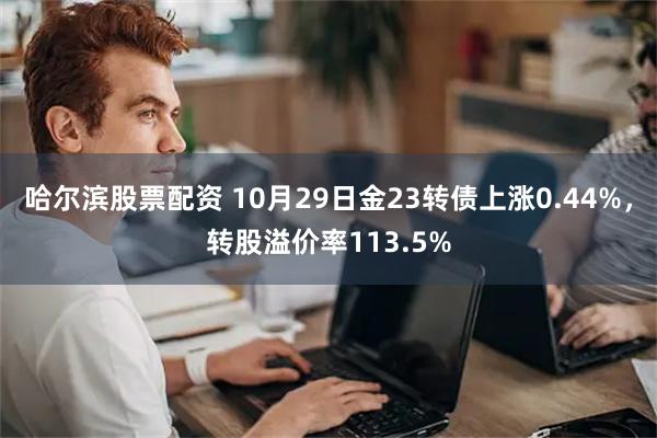 哈尔滨股票配资 10月29日金23转债上涨0.44%，转股溢价率113.5%