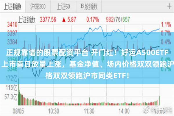 正规靠谱的股票配资平台 开门红！好运A500ETF“563500”上市首日放量上涨，基金净值、场内价格双双领跑沪市同类ETF！